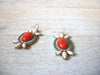 Retro Orange Earrings 61020