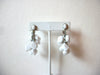 Retro White Dangle Earrings 61120