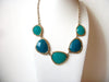 Retro Statement Turquoise Green Necklace 61620