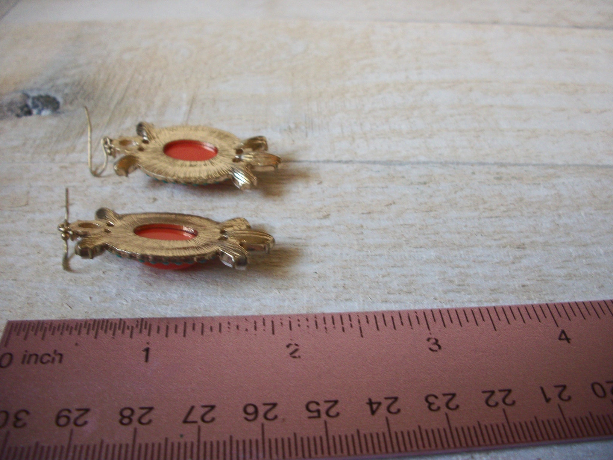 Retro Orange Earrings 61020