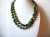 JAPAN Green Sugar Beads Glass Necklace 61920