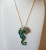 Retro Rhinestone Seahorse Necklace 61220