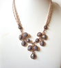 Retro Rose Gold Toned Lilac Necklace 70220