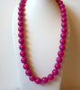 Retro 1980s Bright Pink Necklace 61320
