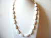 Vintage White Watermelon Beads Necklace 61920