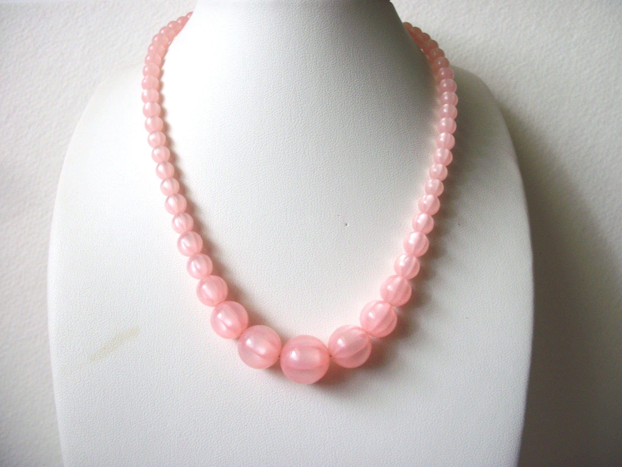 1950s Pink Moon Glow Necklace 61720