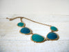 Retro Statement Turquoise Green Necklace 61620