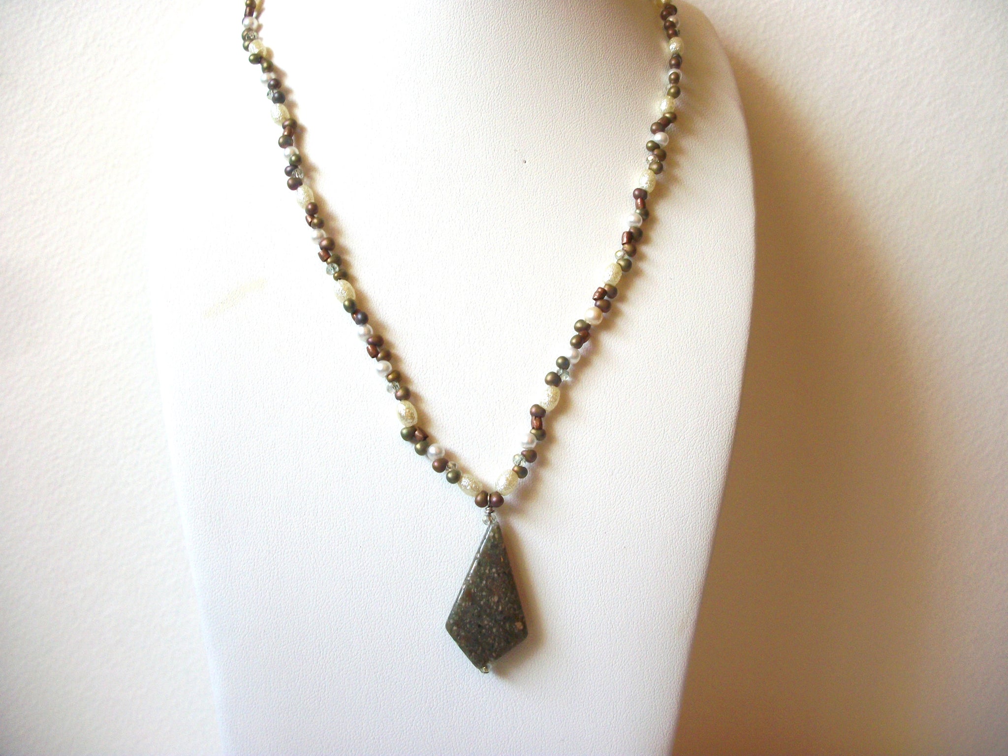 Bohemian Jasper Stone Necklace 61820