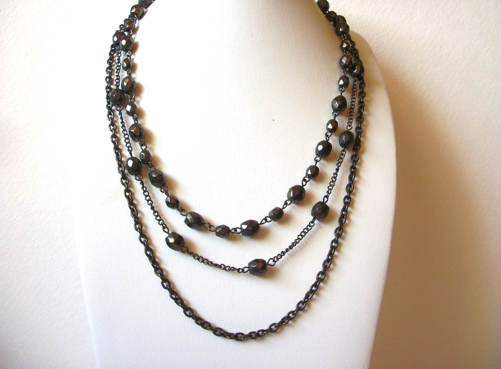 Vintage Dark Metal Necklace 60920