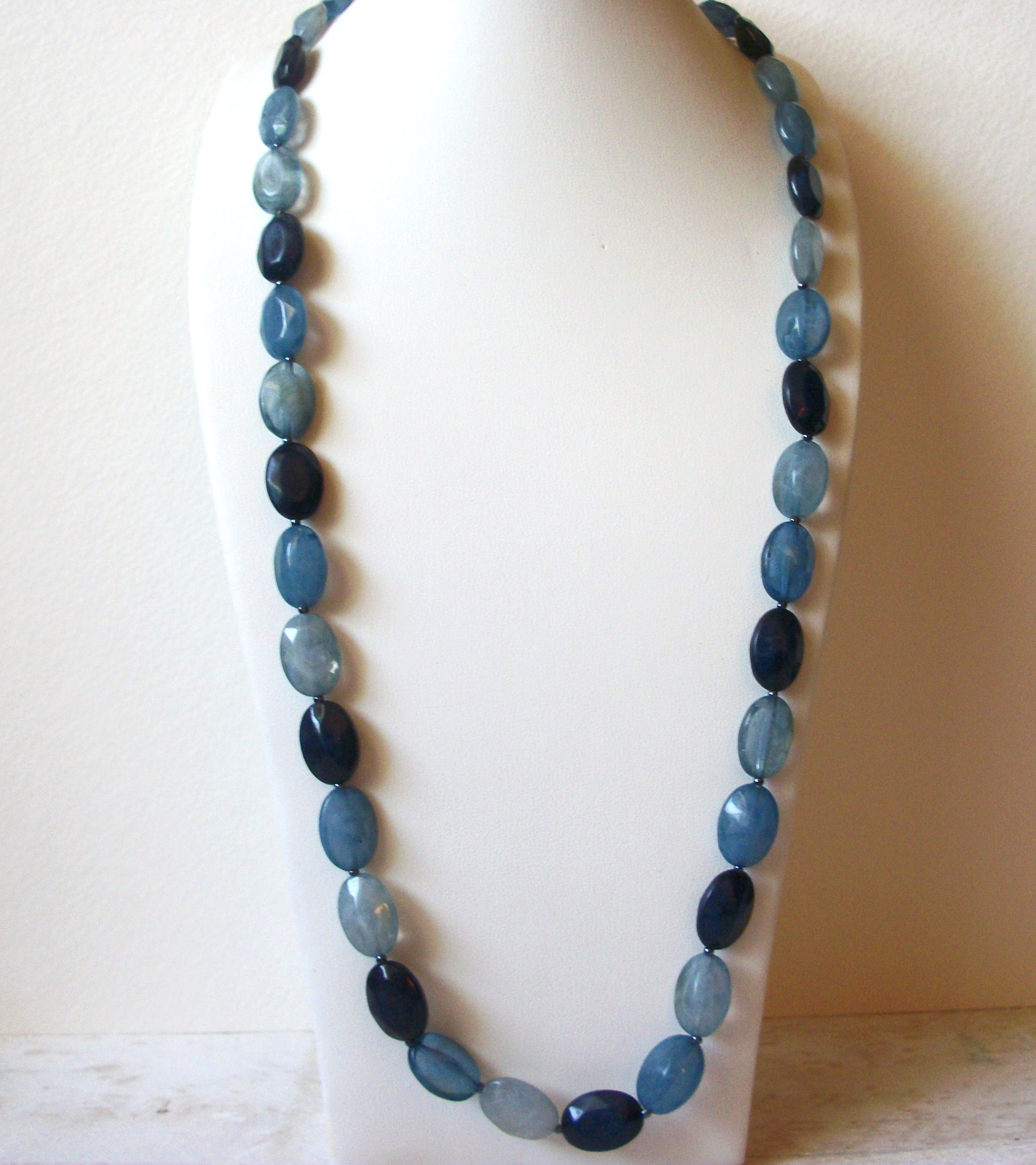 Vintage Blue Beads Necklace 61720