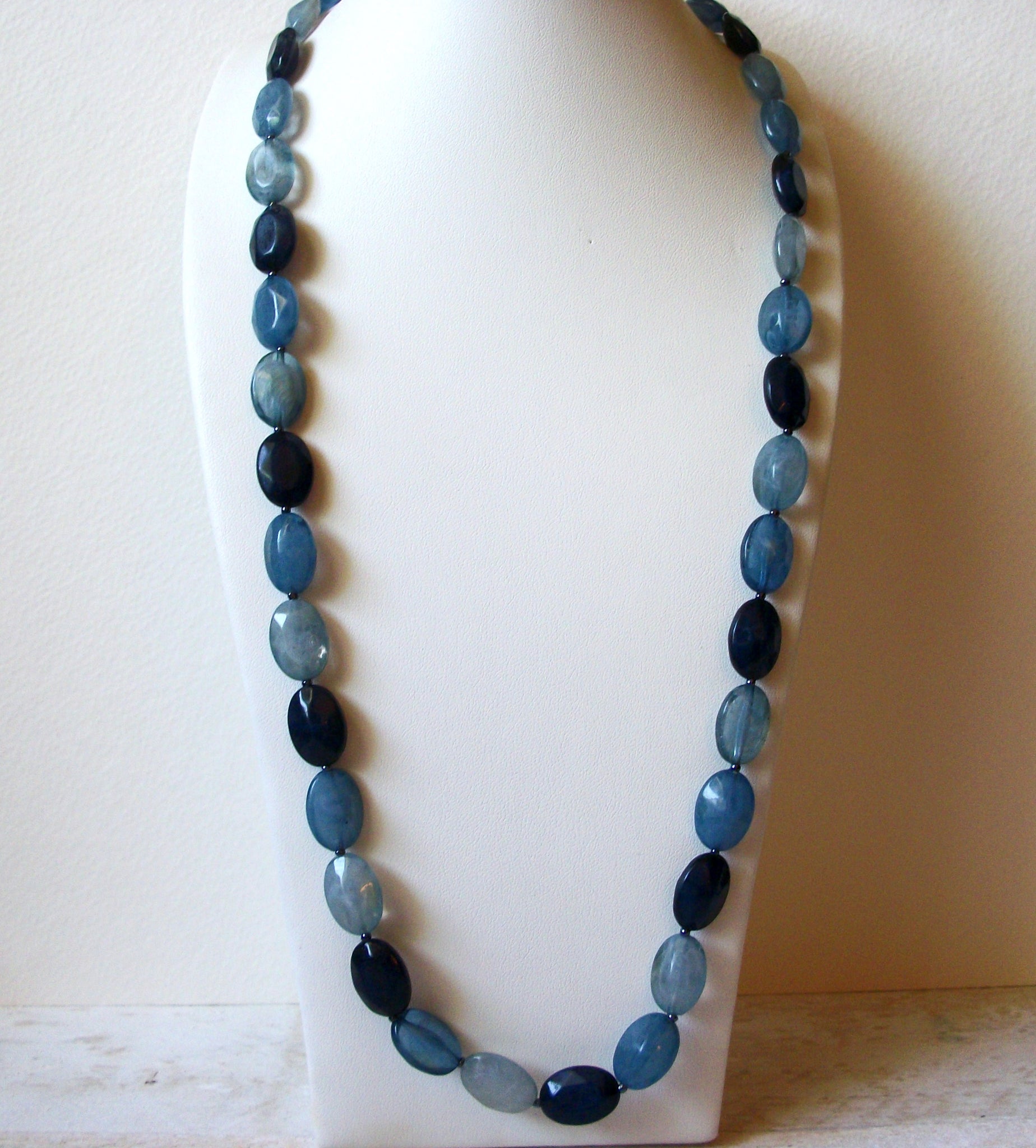 Vintage Blue Beads Necklace 61720