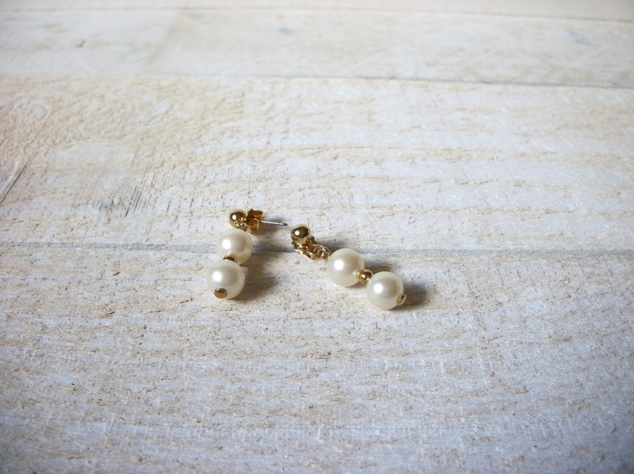 Vintage Faux Pearl Earrings 61020