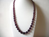 Vintage Light Plum Czech Glass Necklace 61020