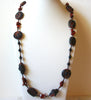 Retro Lava Rock Beads Necklace 61220