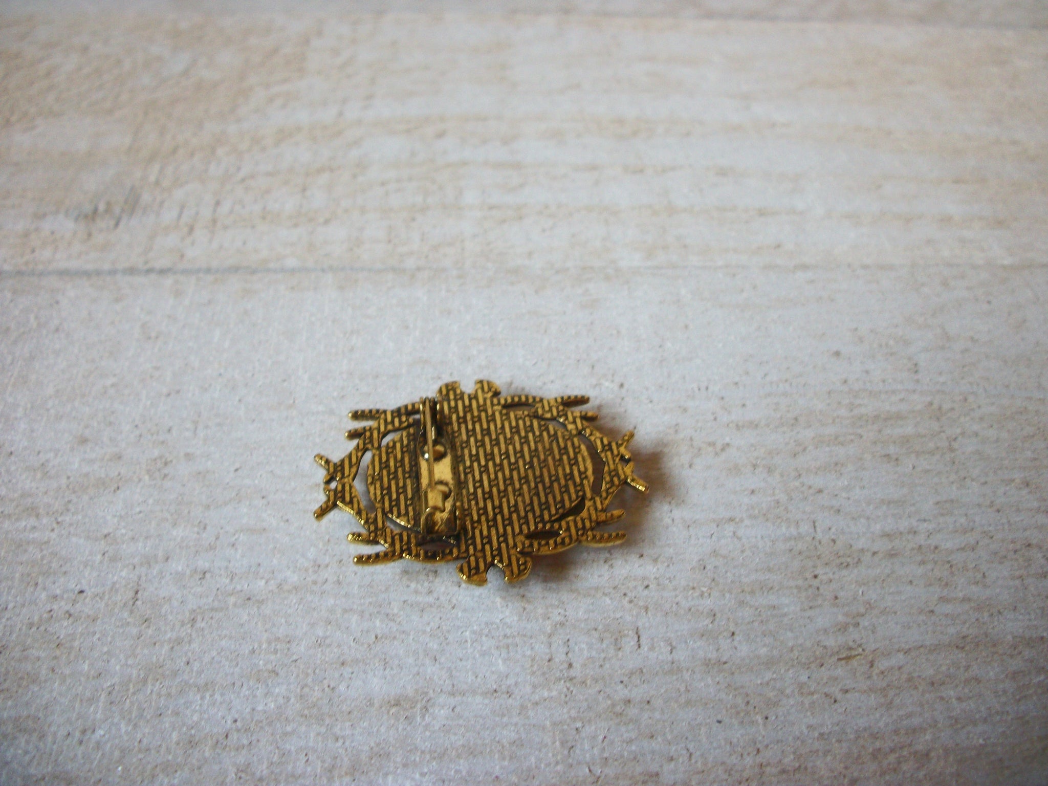 German Limoge Stone Christmas Brooch 61920