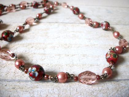 Vintage Millifiori Glass Czech Glass Necklace 61020