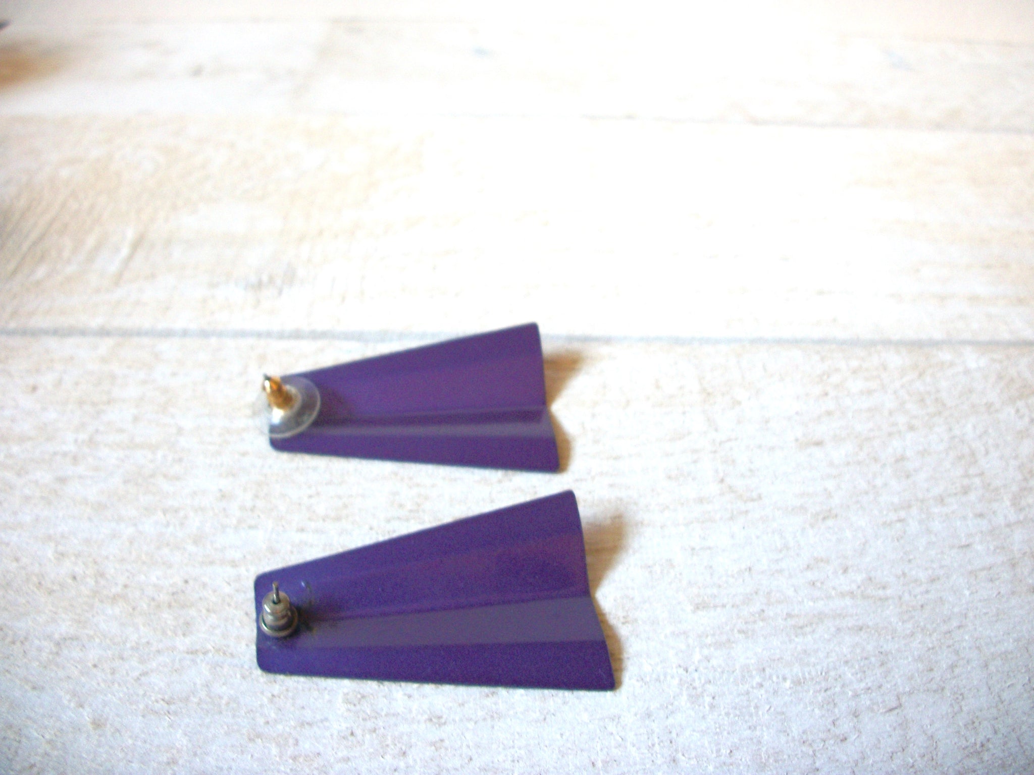 Larger Purple Retro Earrings 61520