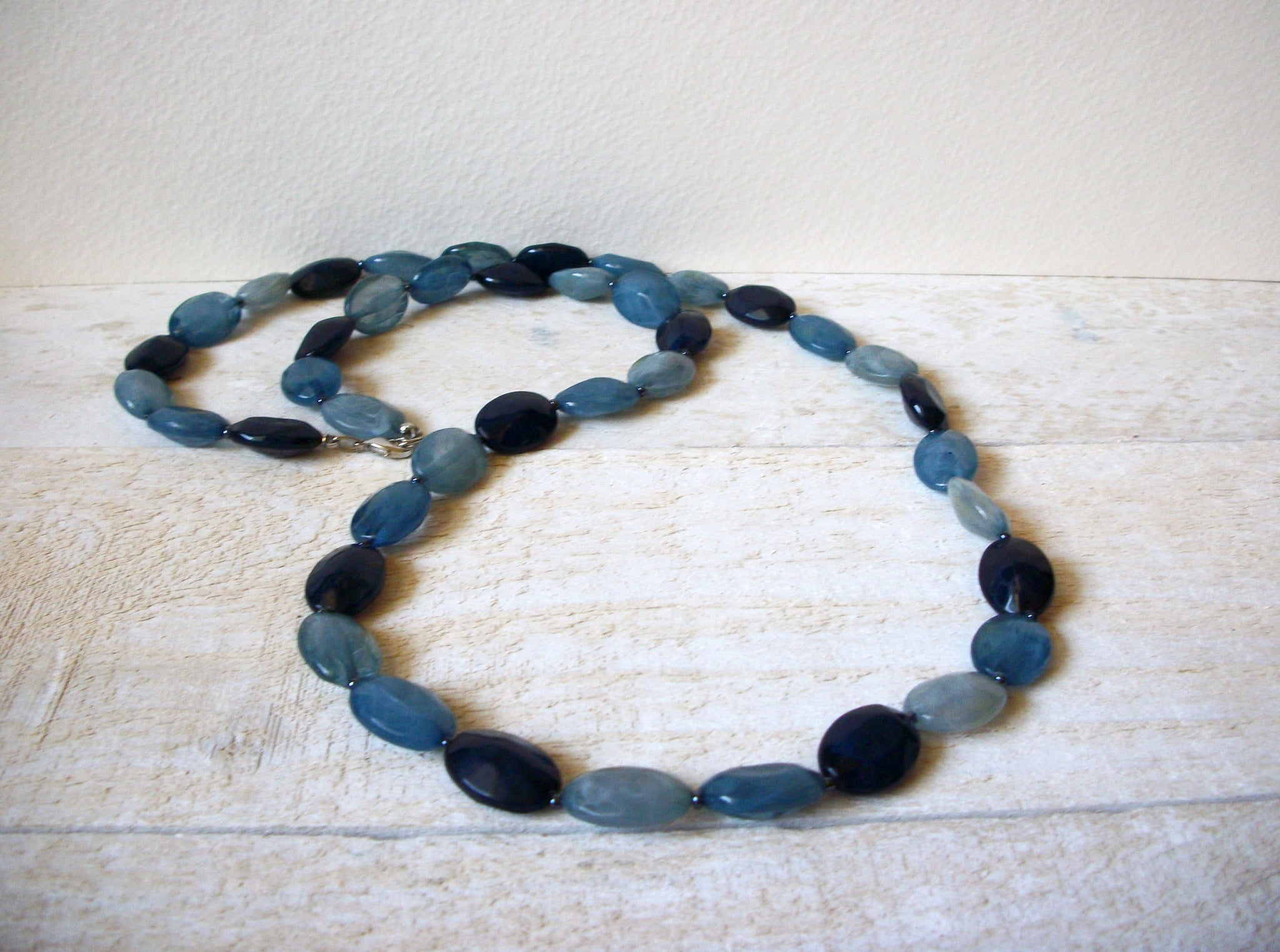 Vintage Blue Beads Necklace 61720