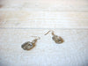 Retro Pale Gray Glass Earrings  61520