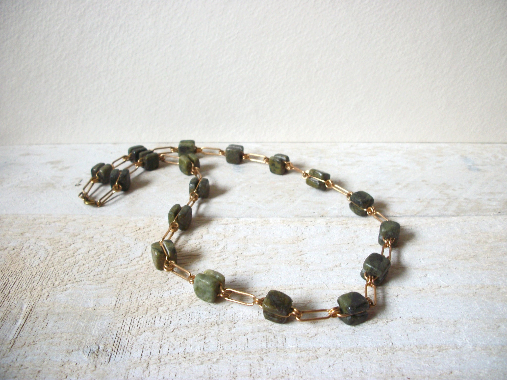 Vintage Aventurine Stone Necklace 62320