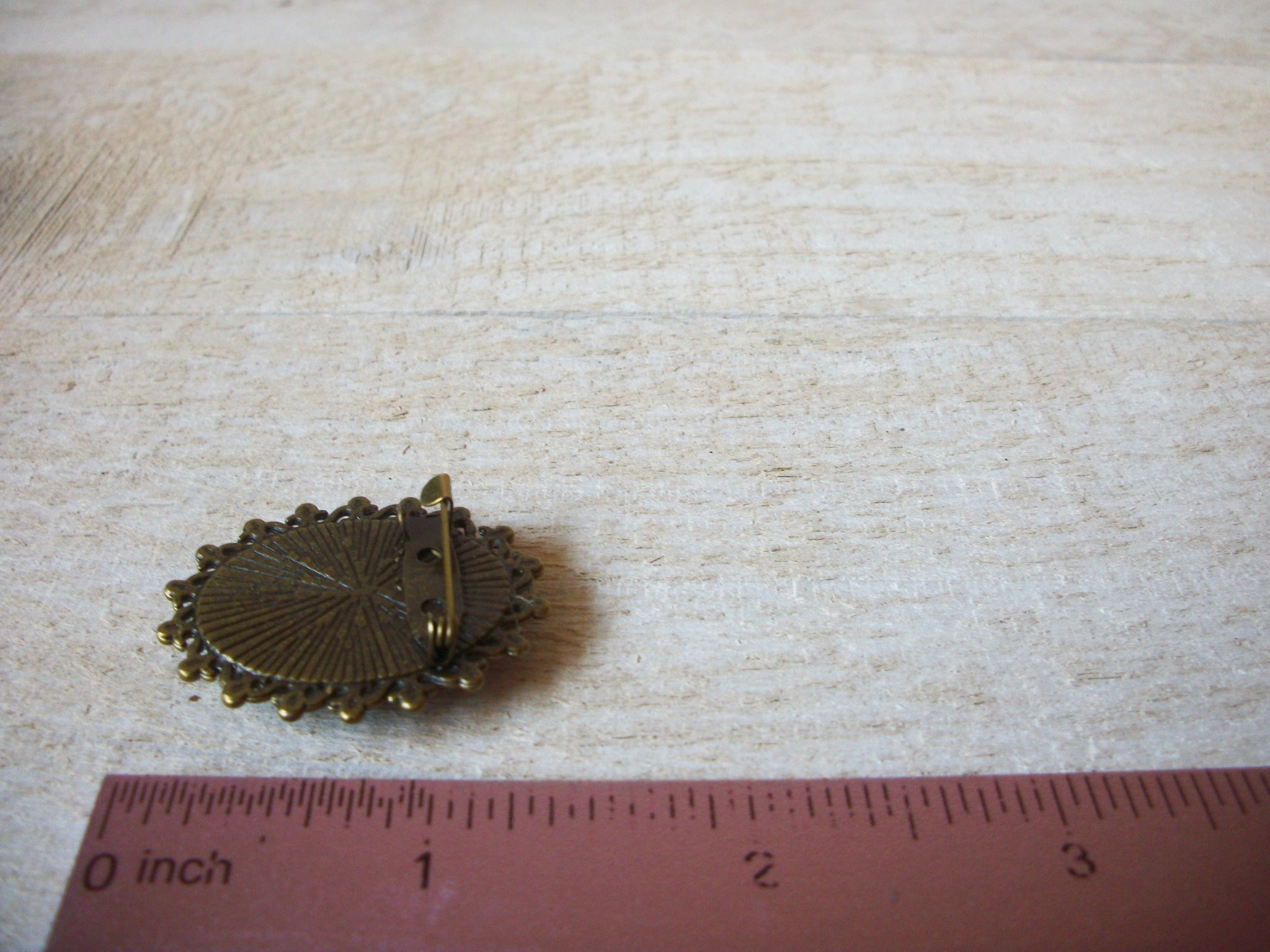 German Limoge Stone Christmas Brooch 61920