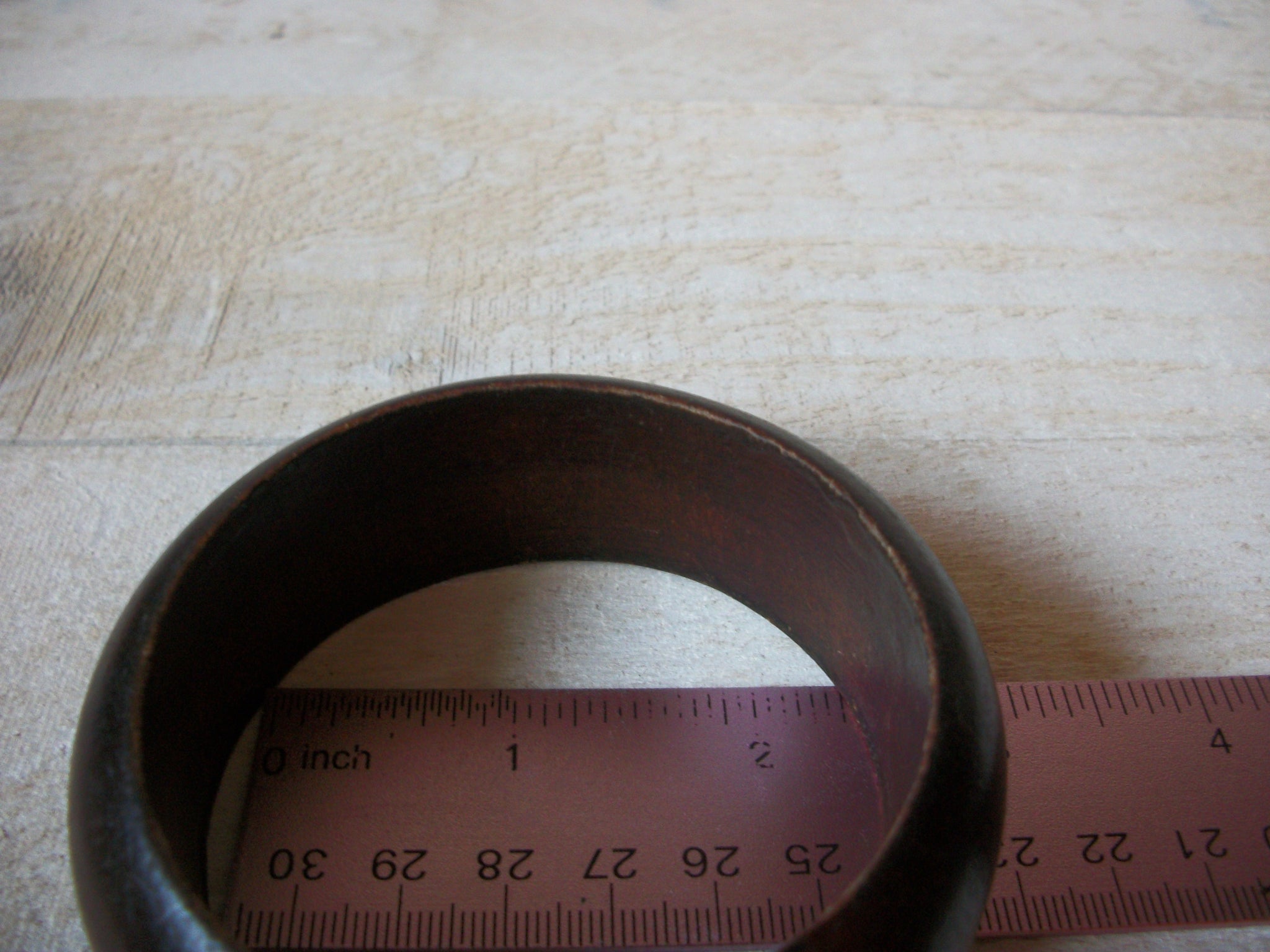 African Dark Wood Bangle Bracelet 70120