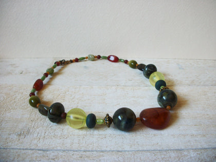 Vintage Lucite Garden Princess Necklace 61820