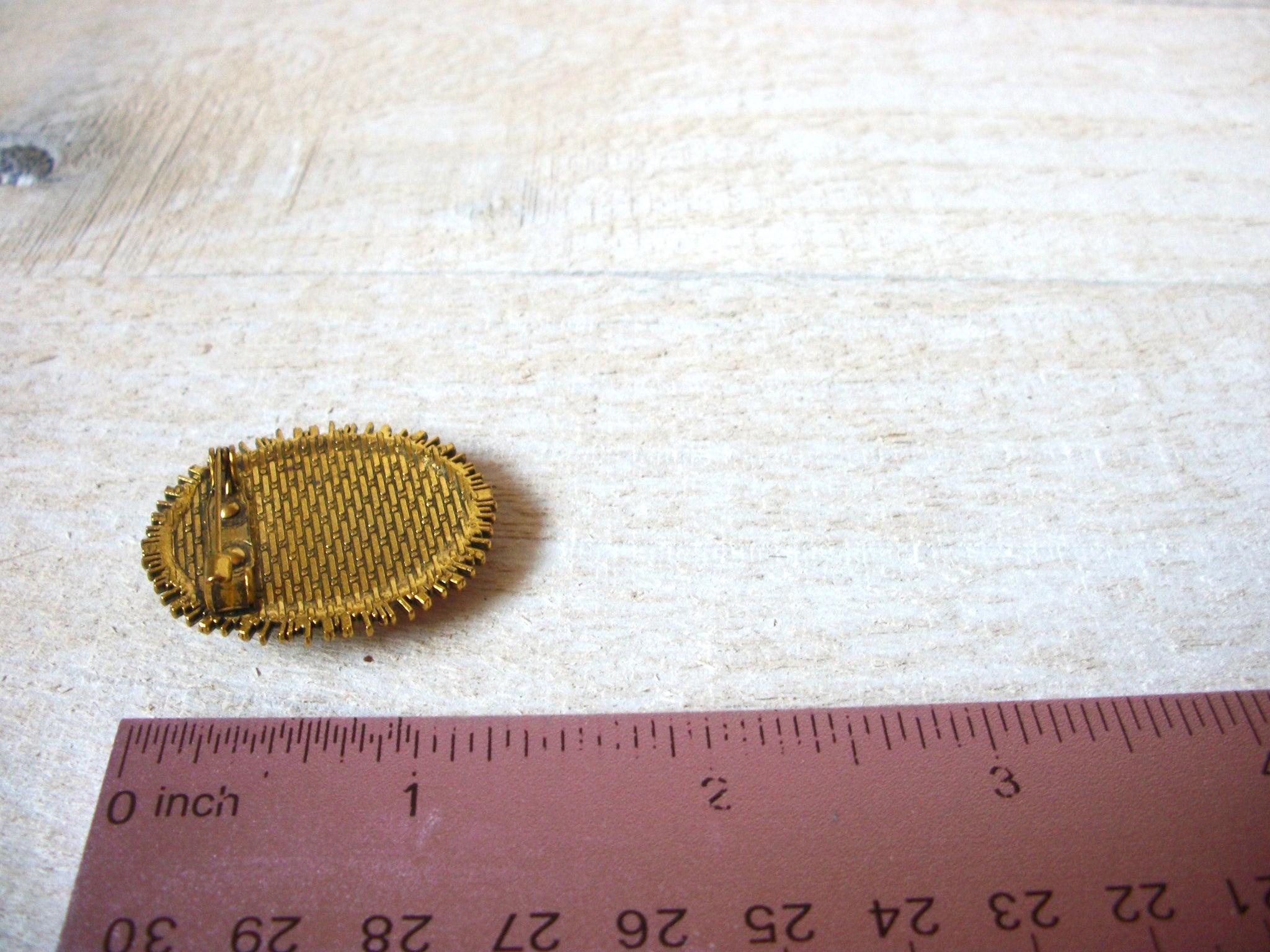 German Limoge Stone Christmas Brooch 61920