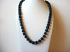 Vintage Blue Lucite Beads Necklace 61420