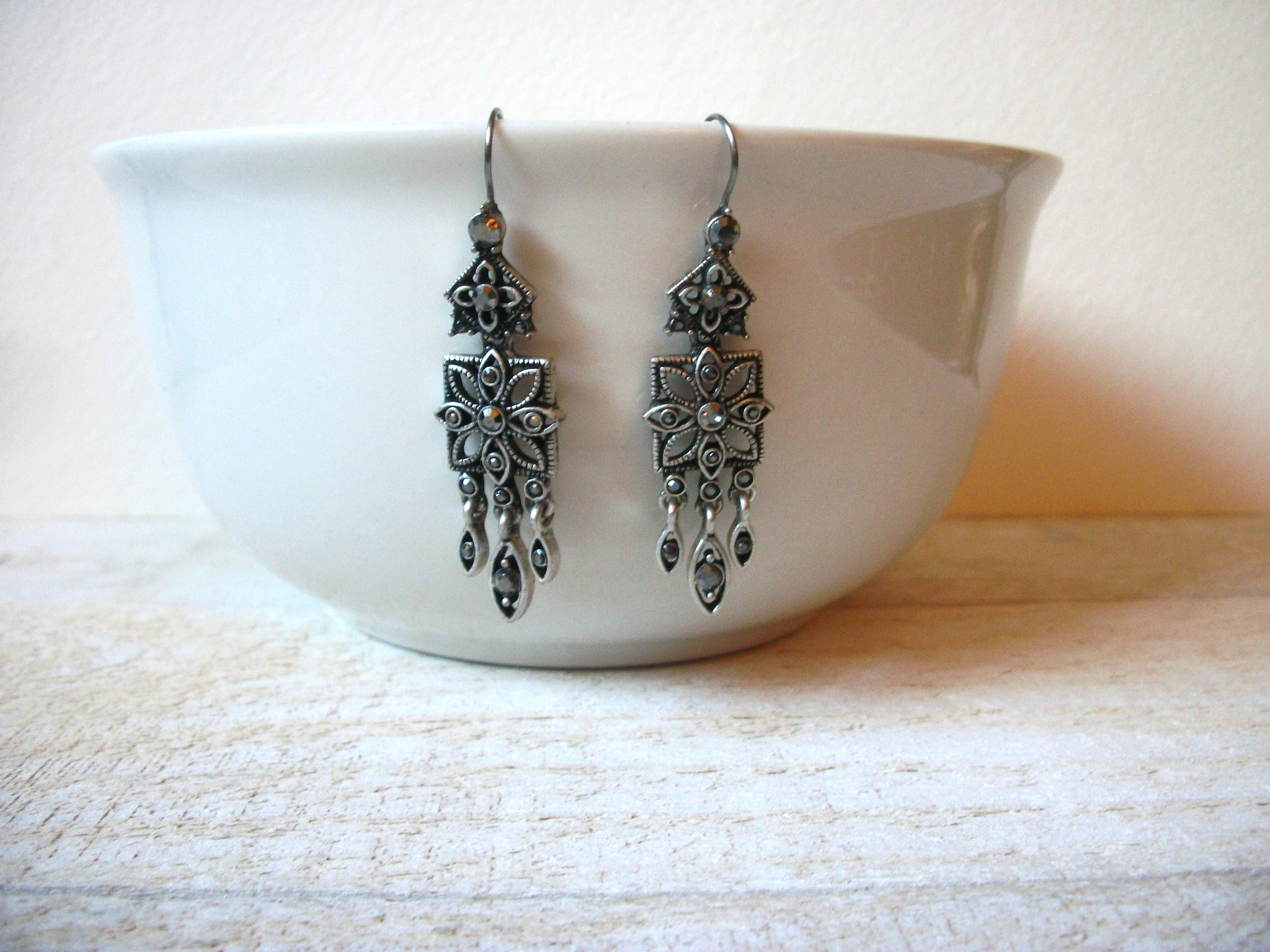 Victorian Inspired Rhinestone Earrings 61520