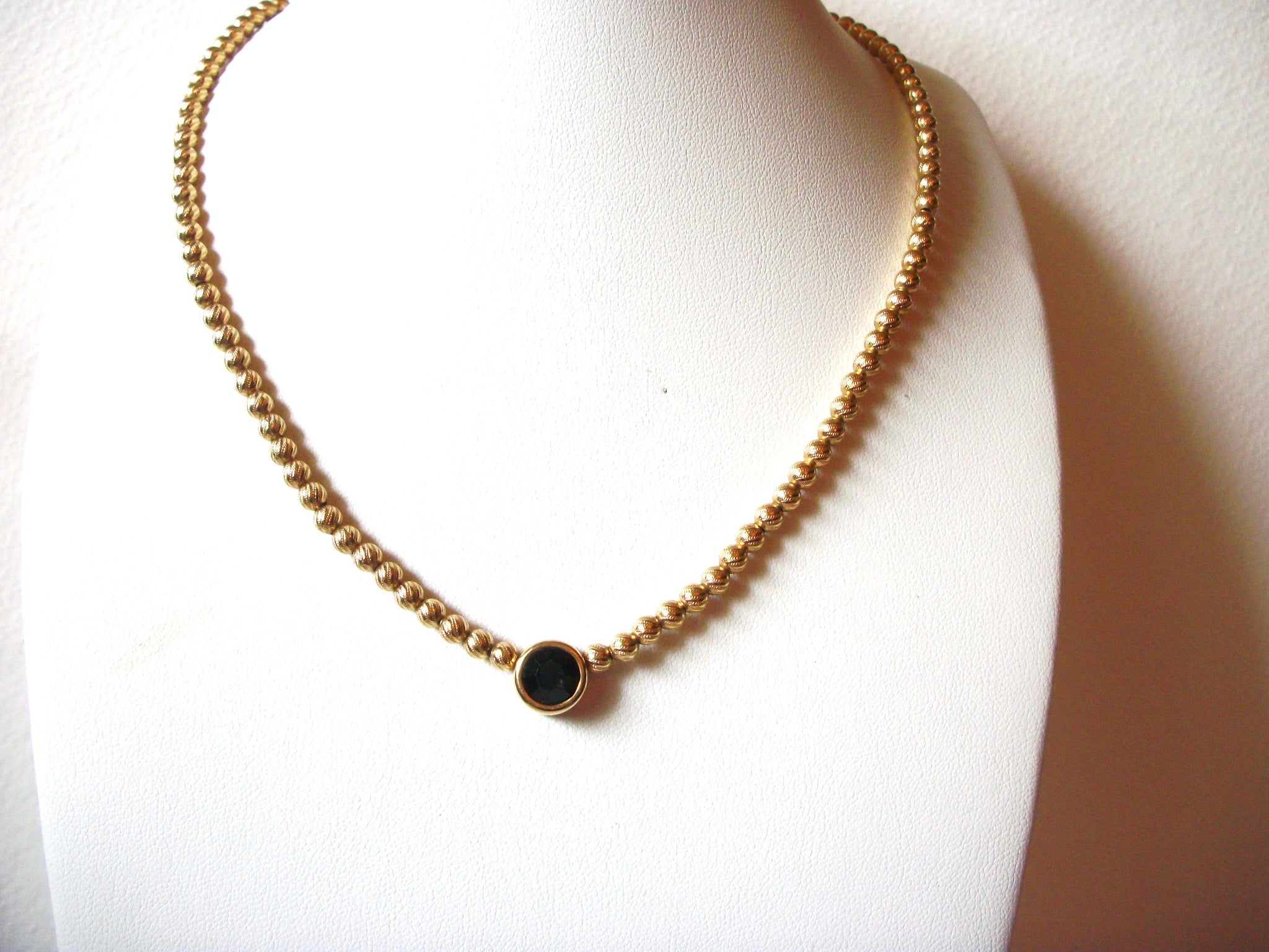 1928 Company Black Gold Necklace 62120