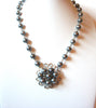 Retro Silver Toned Necklace 63020