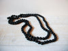 Vintage Black Glass Necklace 62920