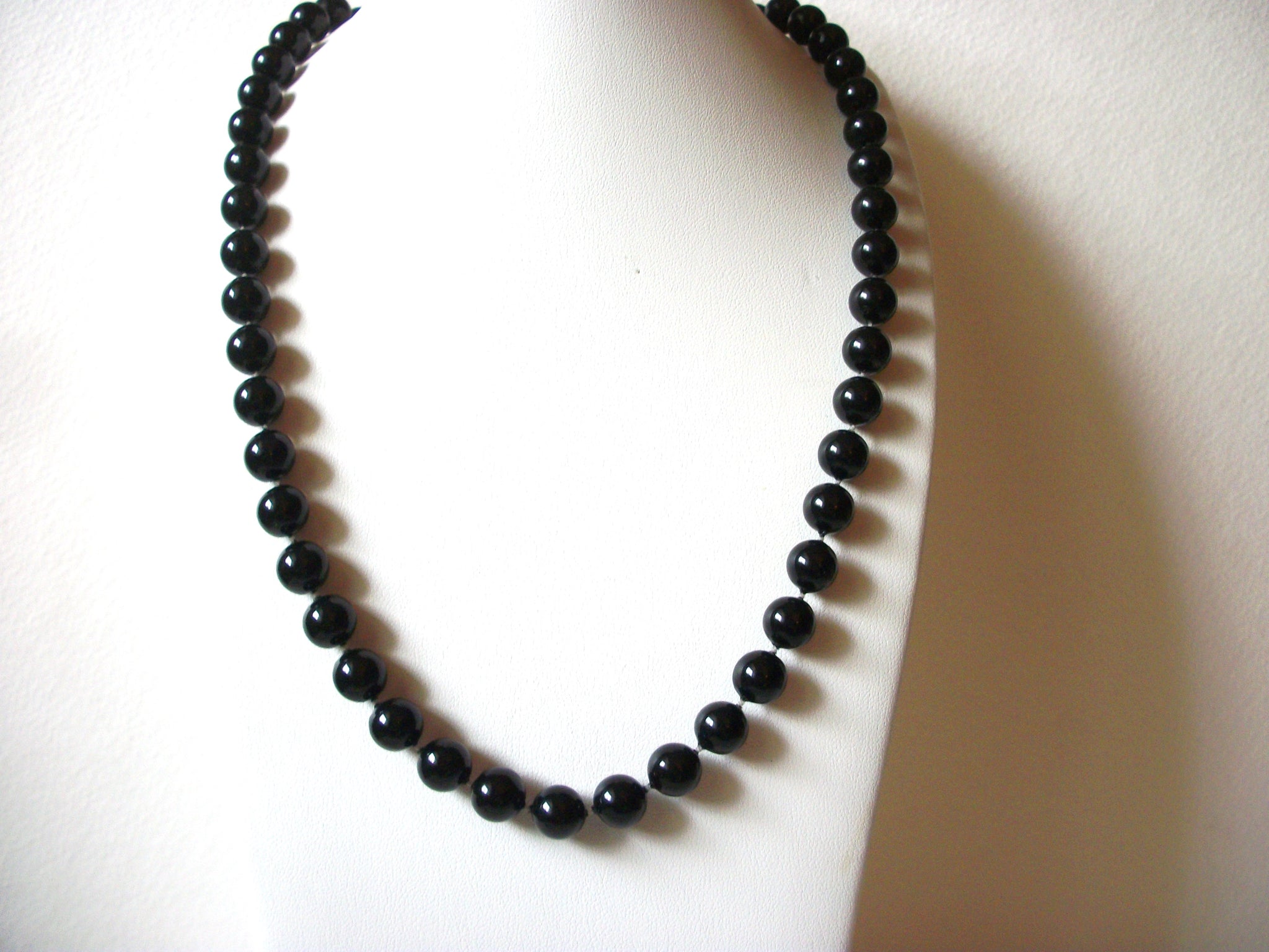 Retro Black Beaded Necklace 62820