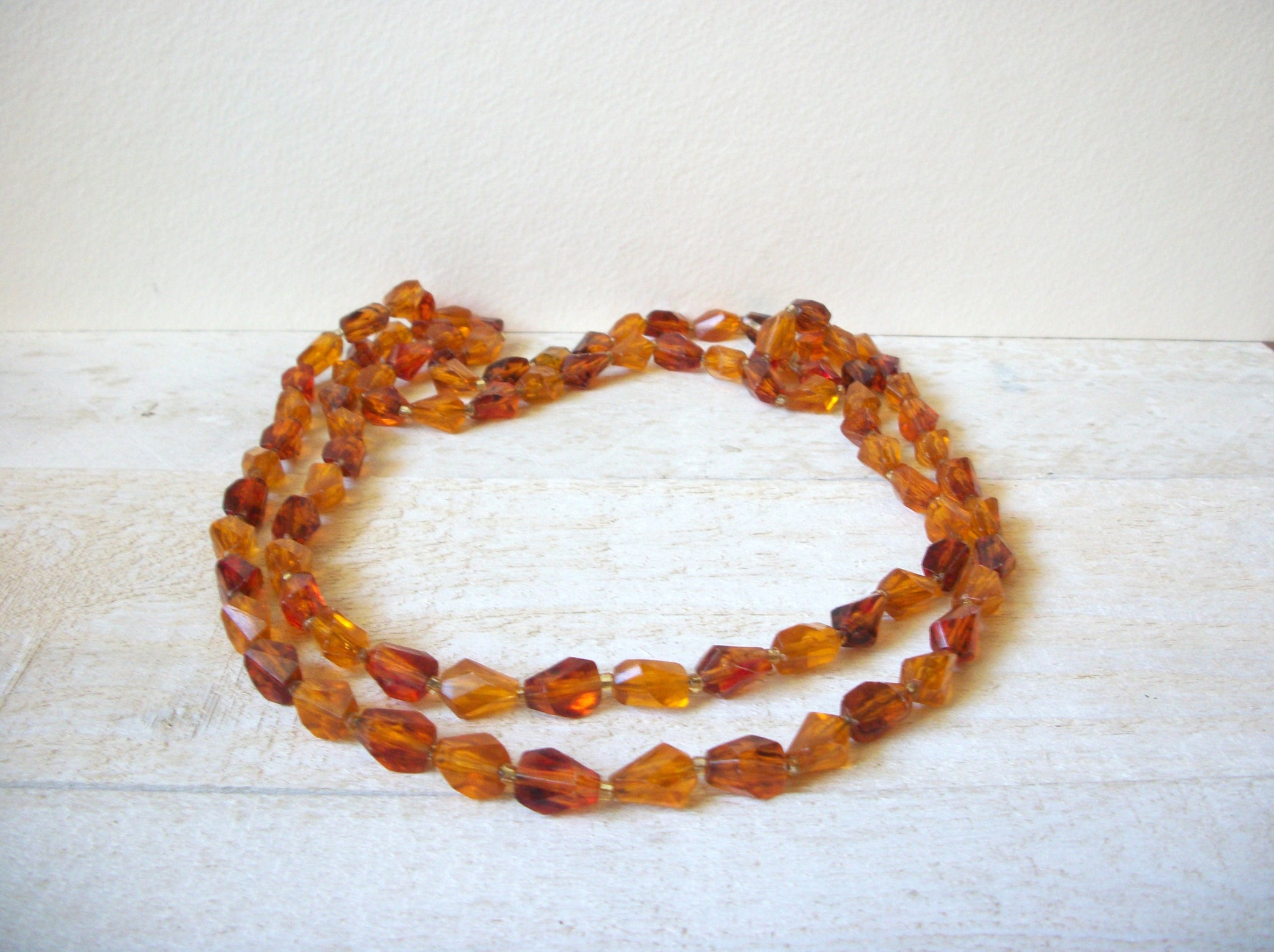 Vintage Amber Toned Necklace 63020