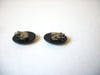 Retro 1970s Black Earrings 70720