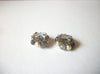 Vintage 1950s Gray Glass Pearl Cluster Earrings 70820