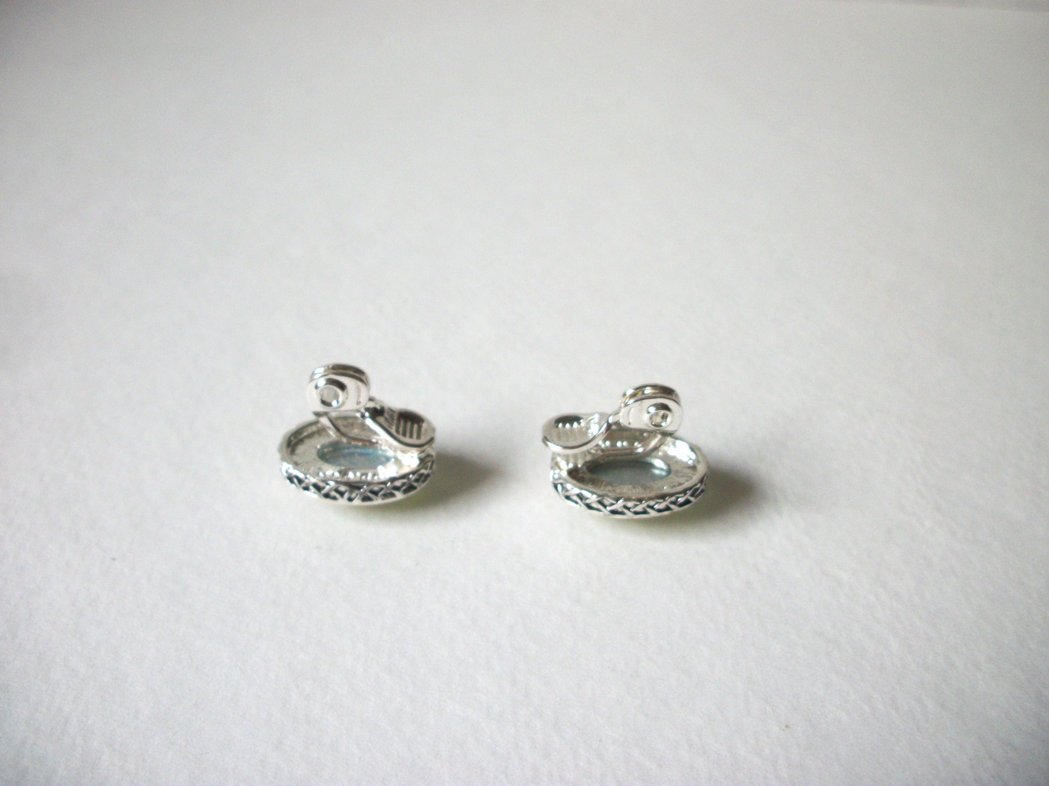 Retro Green Glass Earrings 70920