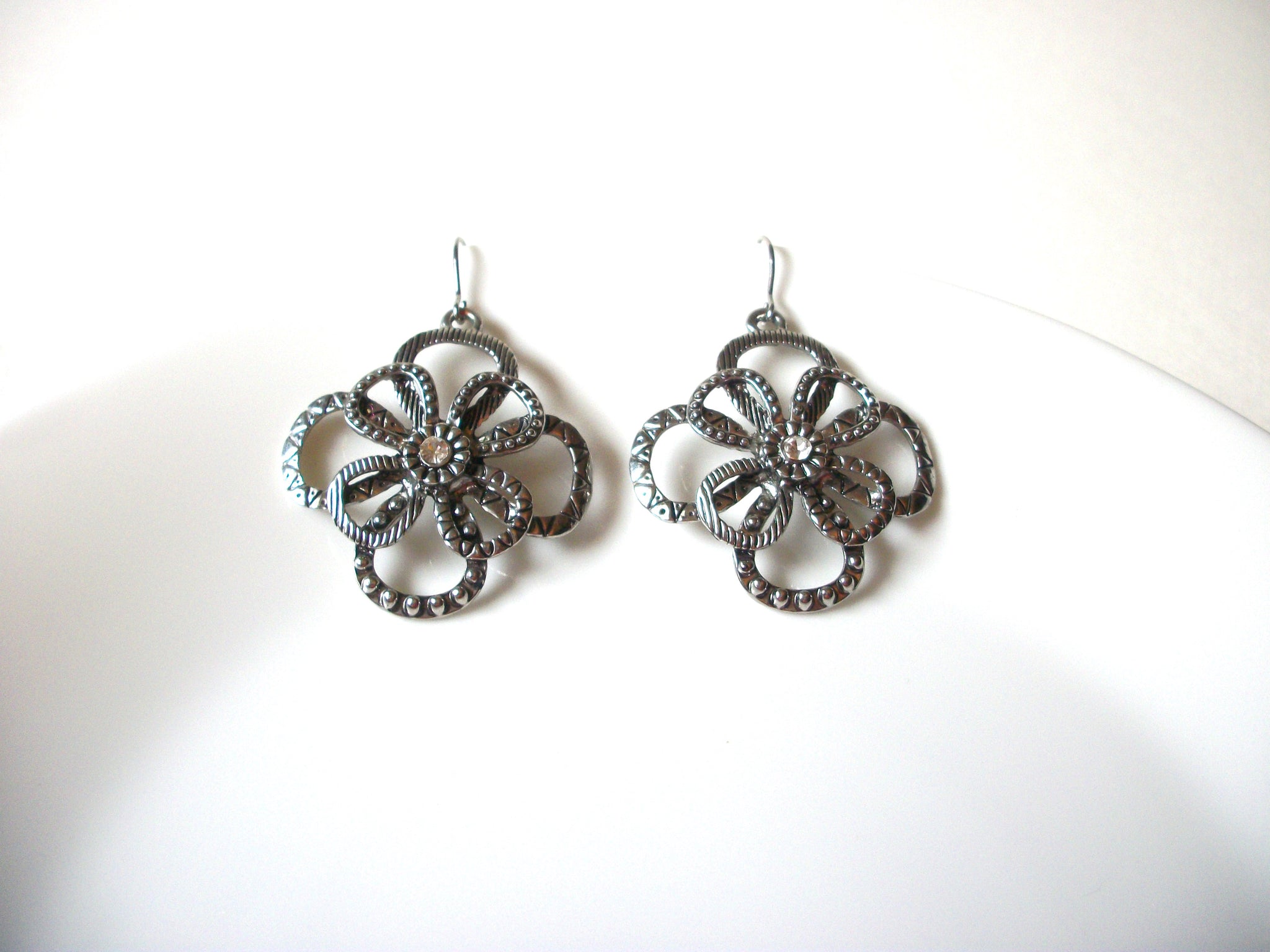 Bohemian Rhinestones Flower Earrings 71020