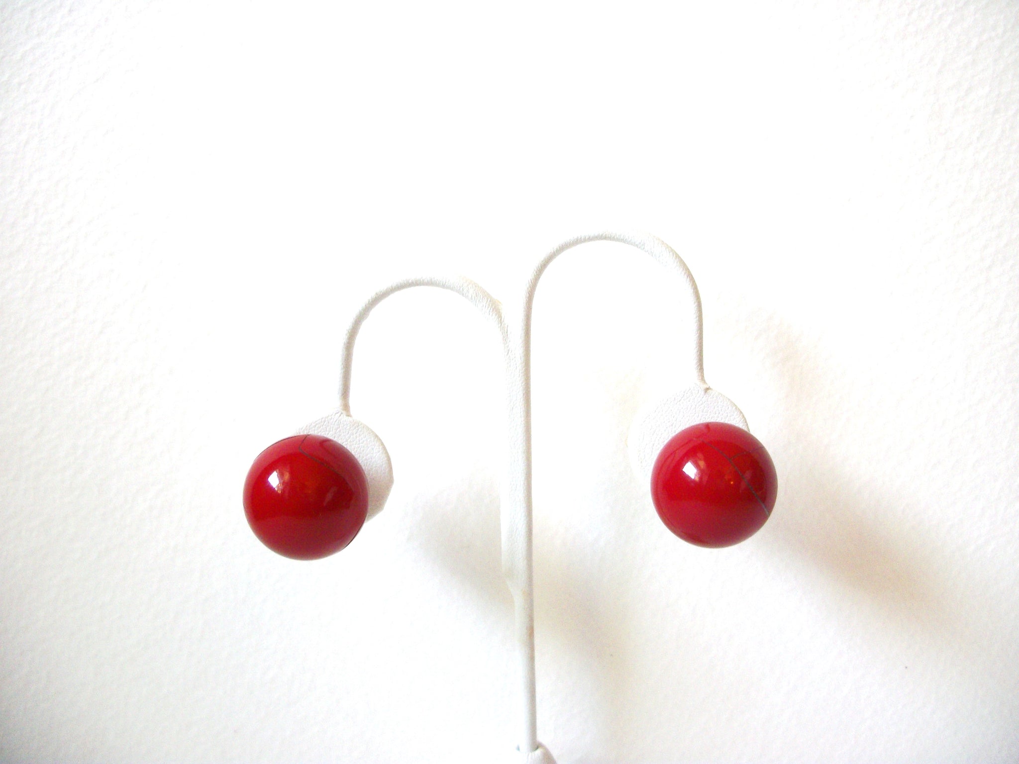 Retro Red Earrings 101020