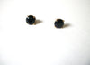 Vintage Black Glass Earrings 71020