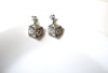 Bohemian Silver Toned Present Christmas Earrings 71120