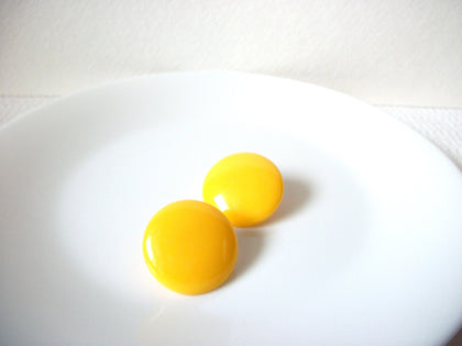 Retro Yellow Earrings 101020 AS IS