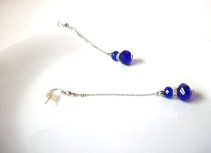 Cobalt Glass Dangle Earrings 71120