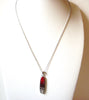 Retro Red Clear Rhinestones Necklace 101020
