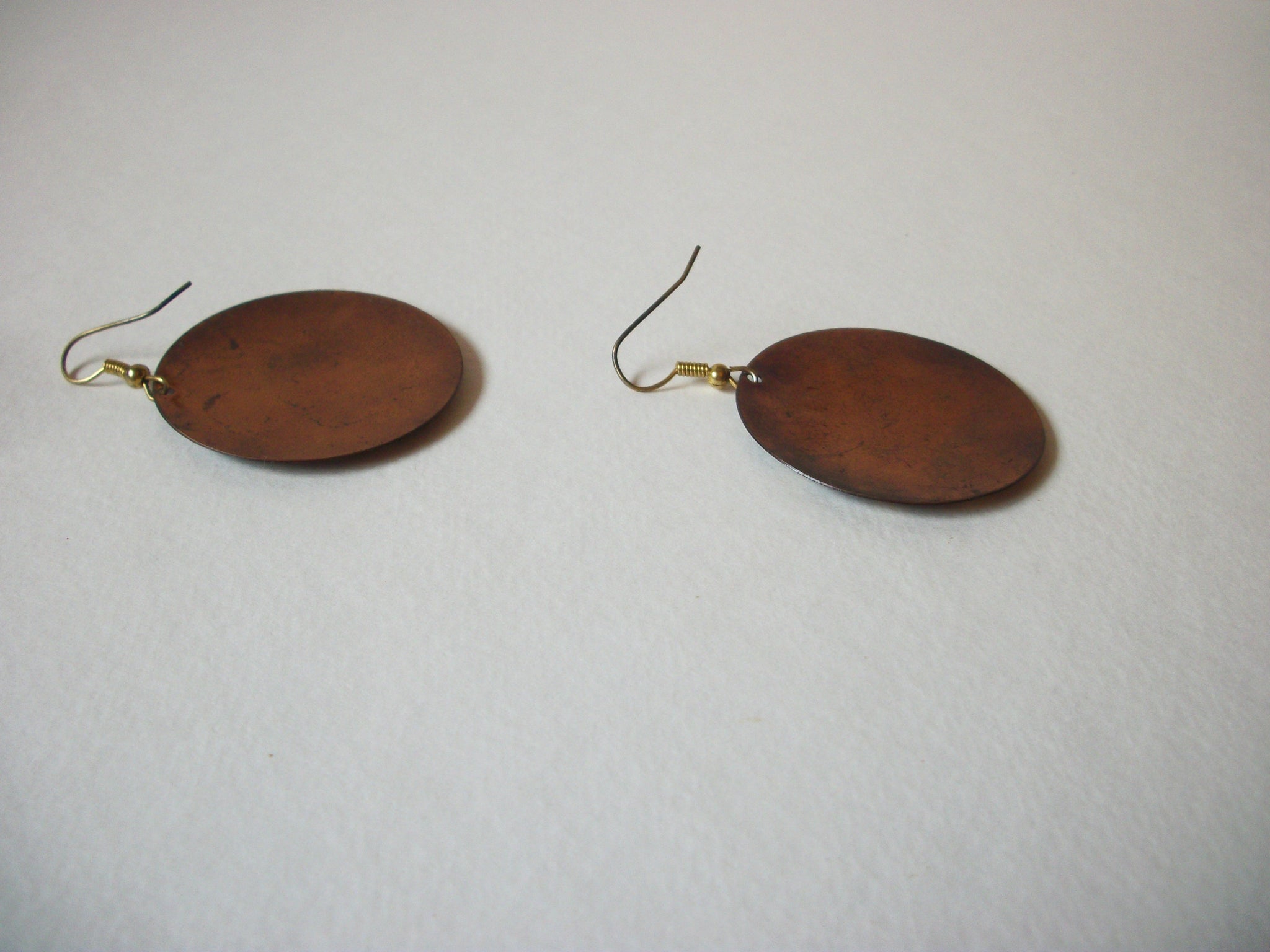 Bohemian Distressed Copper Toned Earrings 71020