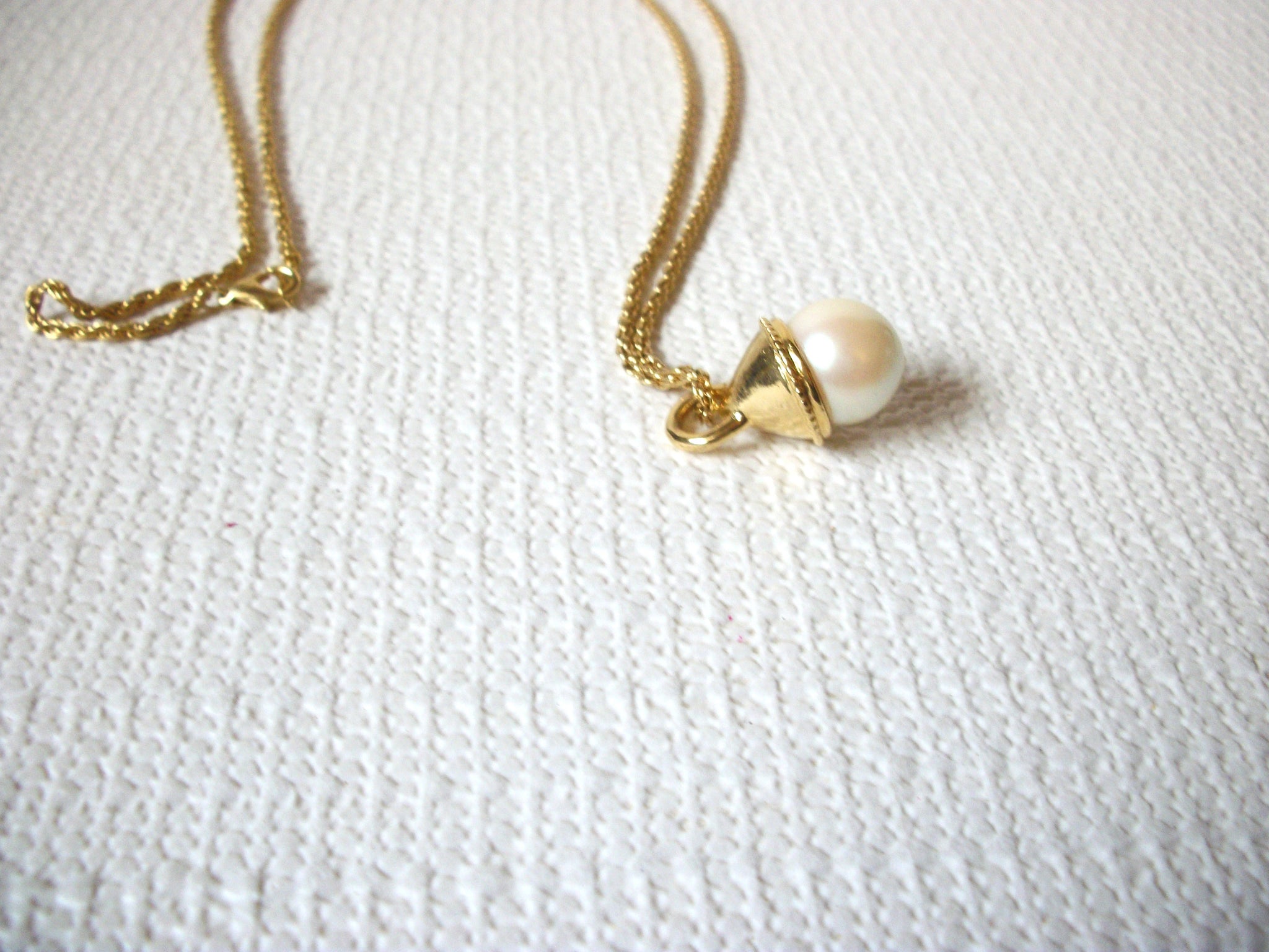 Vintage Glass Pearl Necklace 101020