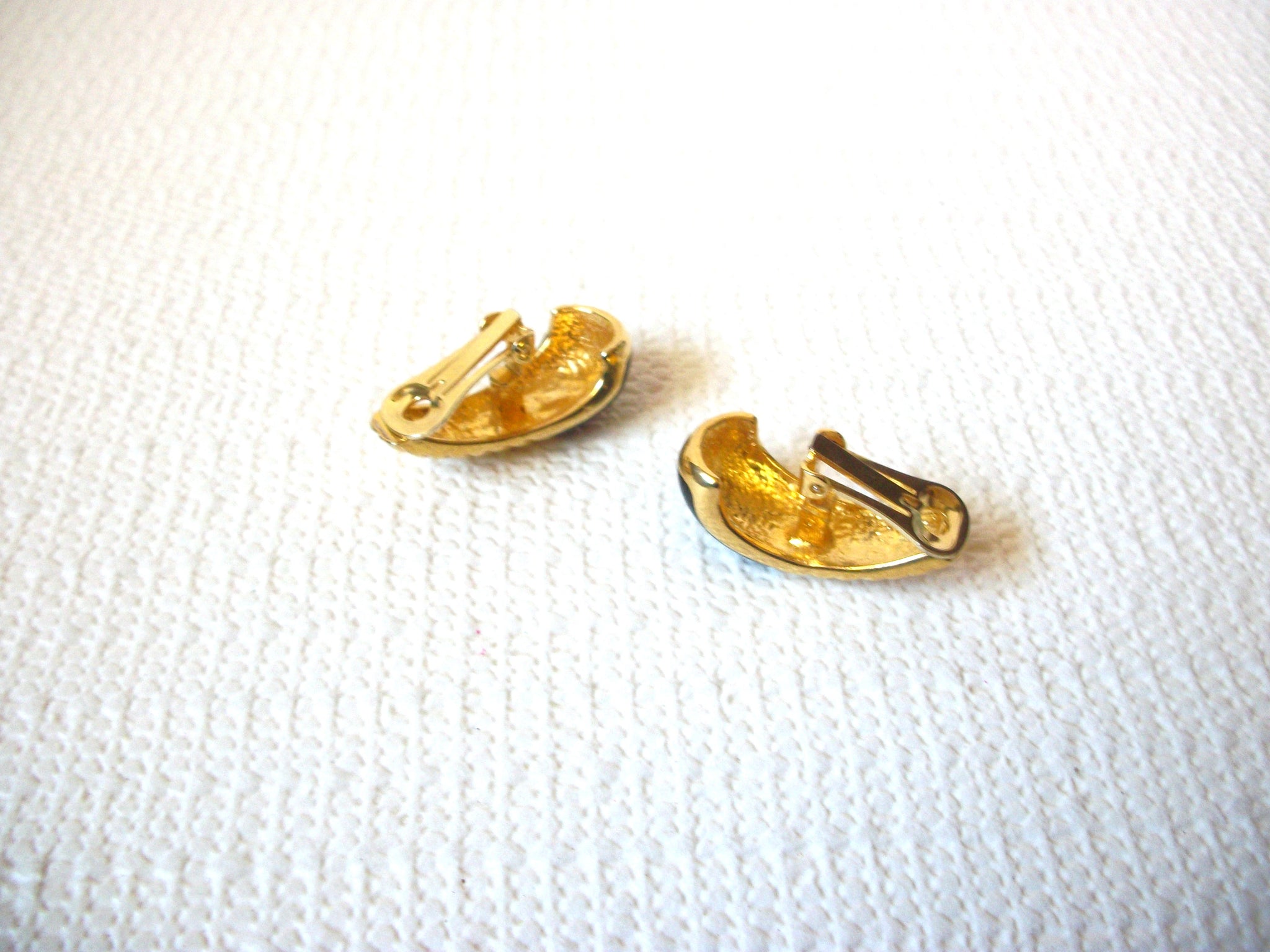 Retro Retro Gold Black Earrings 101120
