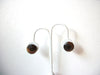 Vintage Brown Glass Earrings 101120