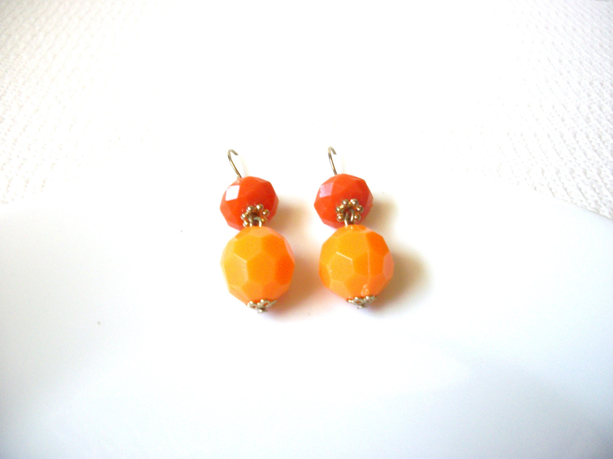 Retro Orange Dangle Earrings 101120